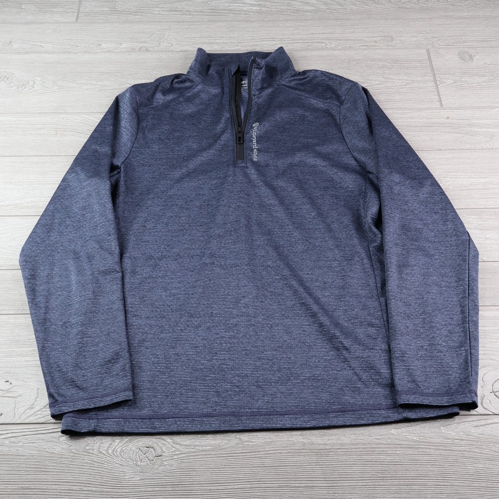 Vineyard Vines On The Go Sankaty 1/4 Zip Pullover Men's Medium Golf Performance - Picture 2 of 9